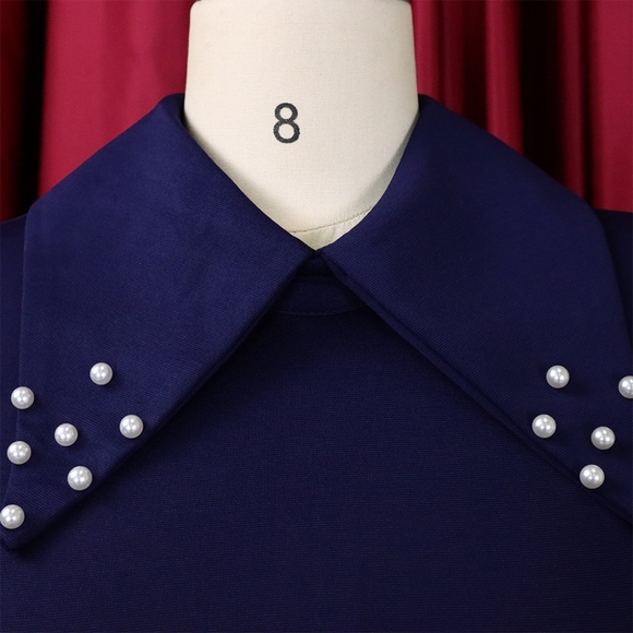 Fashion Blue midi Dress new size S, M avaliable Strech Material. - Picture 7 of 16